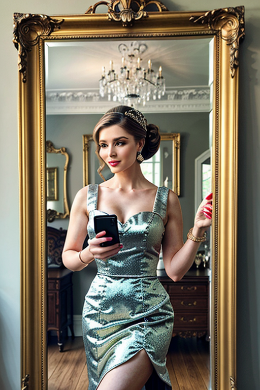 mirror photo poses girl